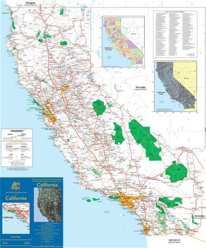 California Map With All Cities