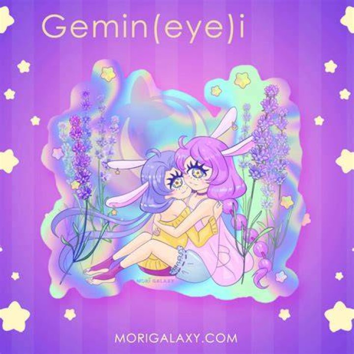Chibi Gemini Mixed Media by Denise Hutchins