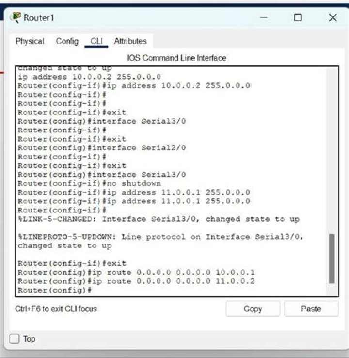 Default Route in Cisco Routers