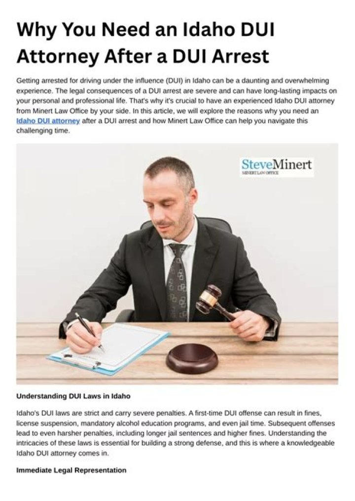 DUI Arrest Why You Need an Attorney