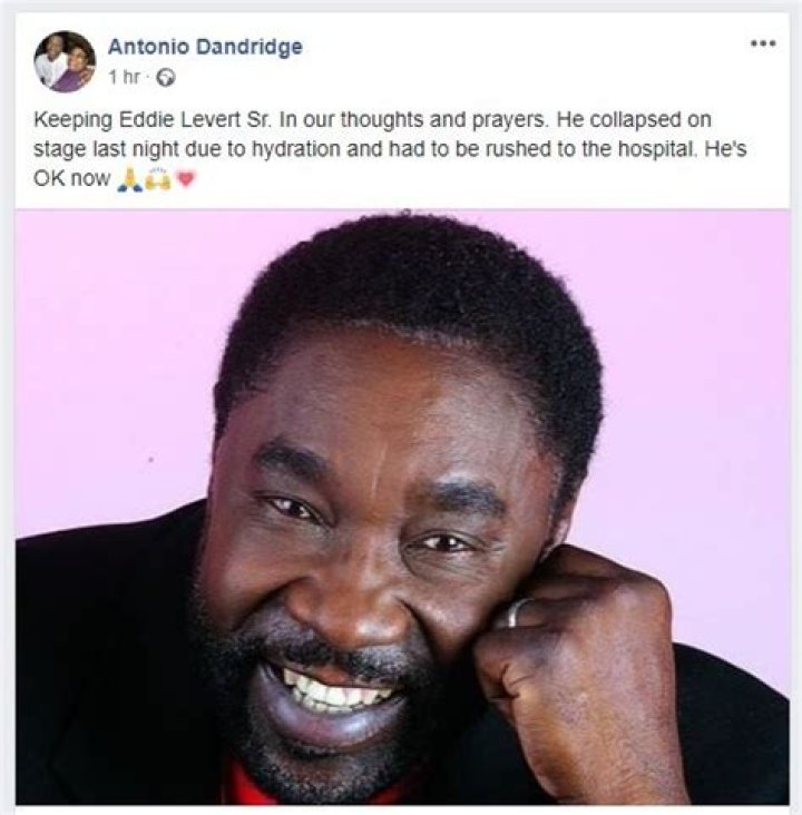 Eddie Levert Collapses on Stage Soul Source