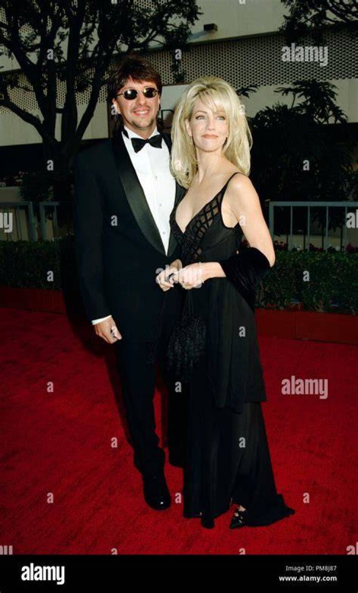 Heather Locklear and husband Richie Sambora at 1997 Golden Globe Awards