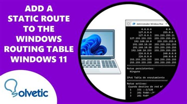 How to Add a Static TCP/IP Route to the Windows Routing Table