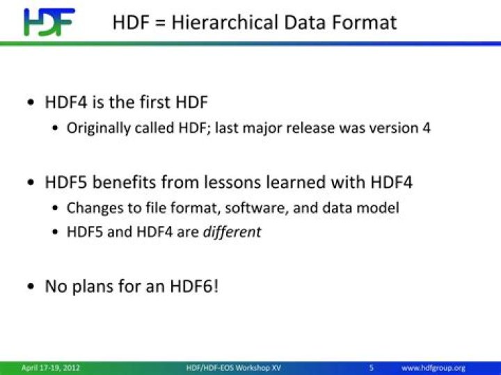 Introduction to the HDF4 Data Format Explore H4 Files Using HDFView