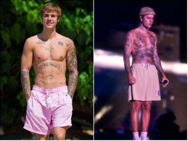 Justin Bieber Ab Workout with dumbbells