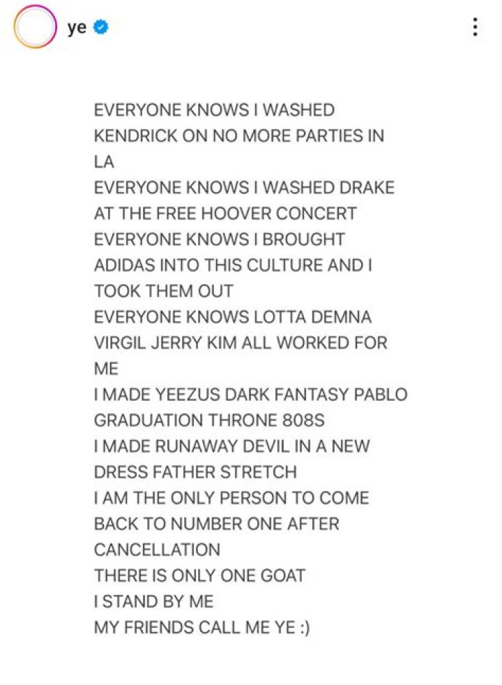 Kanye West Writes He's Dead in Dark Poem