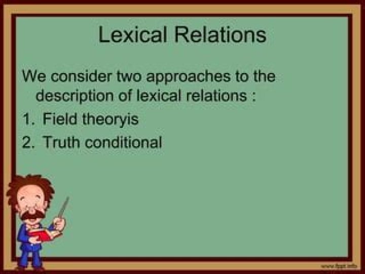 LEXICAL RELATIONS IN DISCOURSE ppt download