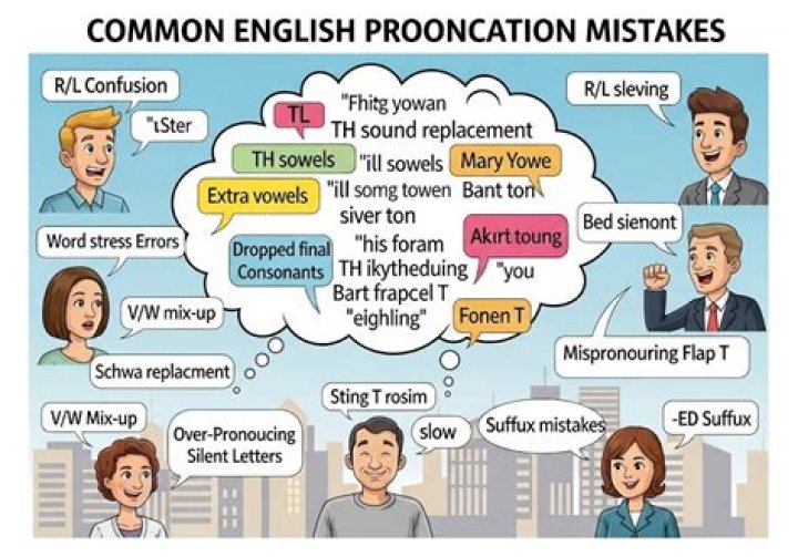 Most Common Pronunciation Errors for Spanish Speakers Learning English