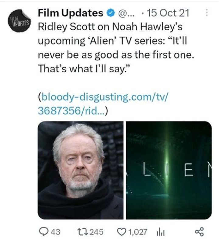 Ridley Scott Says 'Blade Runner' Sequel Will Likely Follow Matt Damon