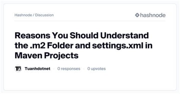 [Solved] Missing maven .m2 folder 9to5Answer