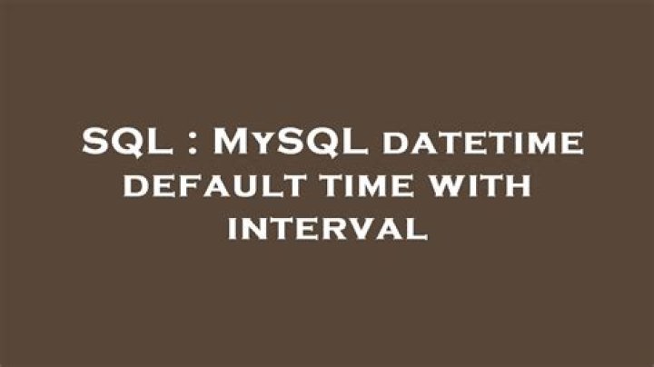 The Ultimate Guide To Setting Default Datetime Values In SQL