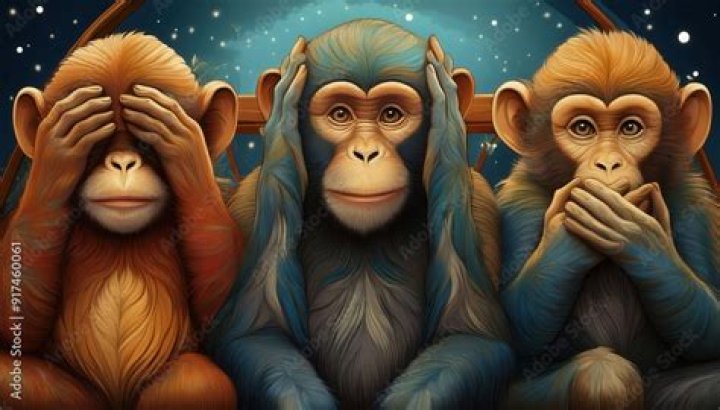 Three wise monkeys not see not hear not speak Vector Image , Affiliate