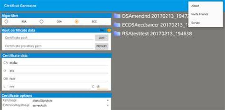 x509 Certificate KeyStore Generator pfx p12 pem for Android APK Download